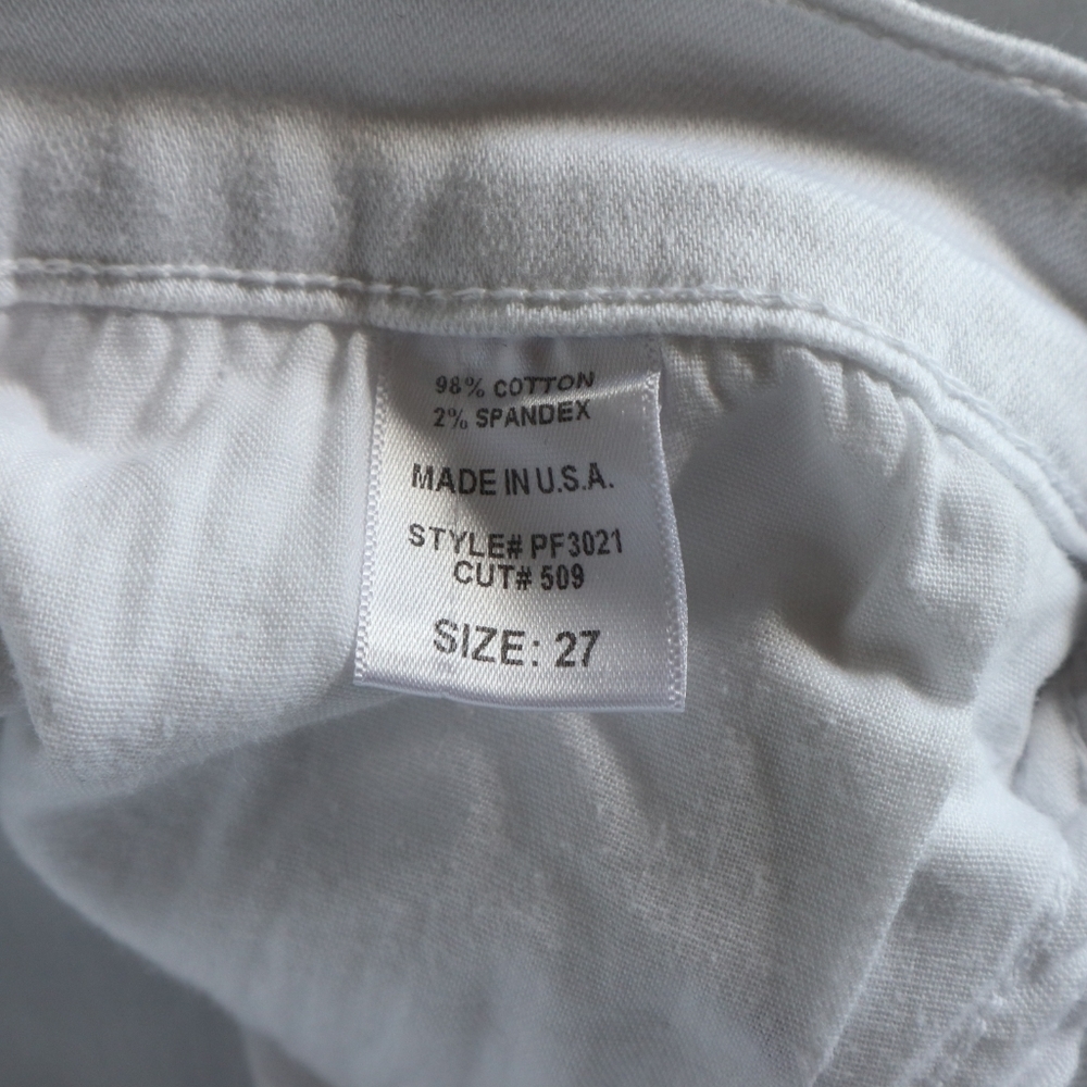 O2 Denim Hollywood USA Womens White Jeans Wide Leg - Picture 8 of 12